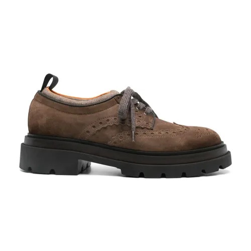 Shoes > Flats > Laced Shoes - - Santoni - Modalova