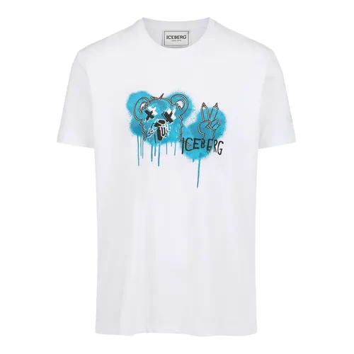 Iceberg - Tops > T-Shirts - White - Iceberg - Modalova