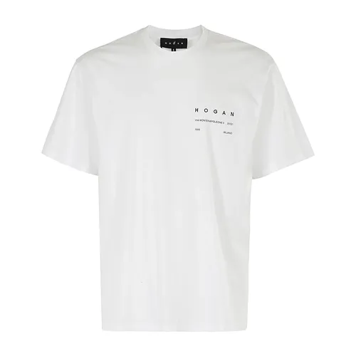 Hogan - Tops > T-Shirts - White - Hogan - Modalova