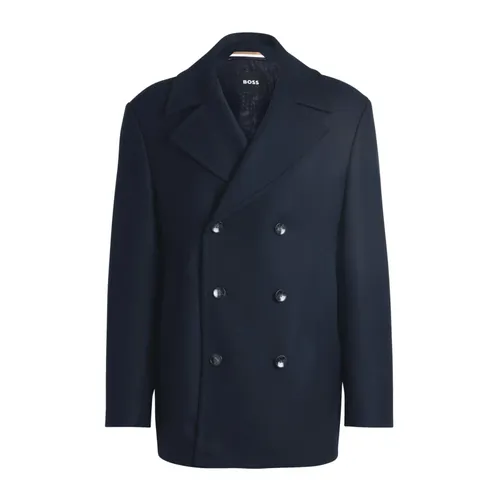 Coats > Double-Breasted Coats - - Hugo Boss - Modalova