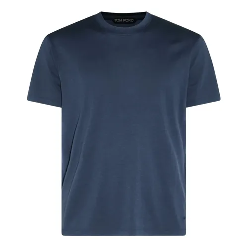 Tom Ford - Tops > T-Shirts - Blue - Tom Ford - Modalova