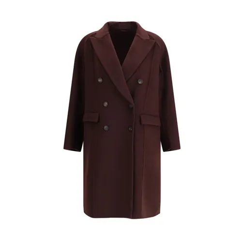 Coats > Double-Breasted Coats - - Brunello Cucinelli - Modalova
