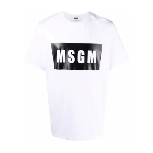 Msgm - Tops > T-Shirts - White - Msgm - Modalova