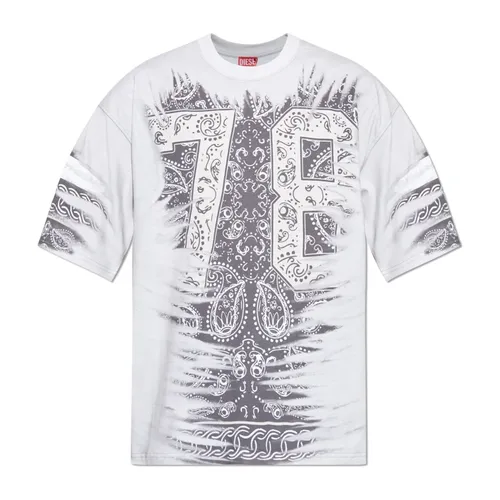 Diesel - Tops > T-Shirts - Gray - Diesel - Modalova