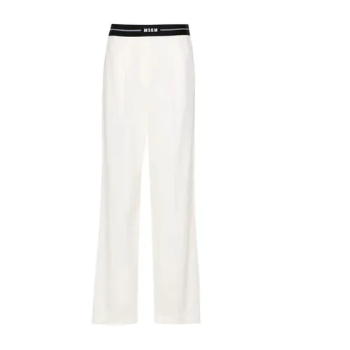 Trousers > Wide Trousers - - Msgm - Modalova