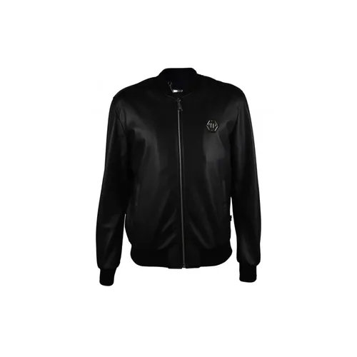 Jackets > Leather Jackets - - Philipp Plein - Modalova