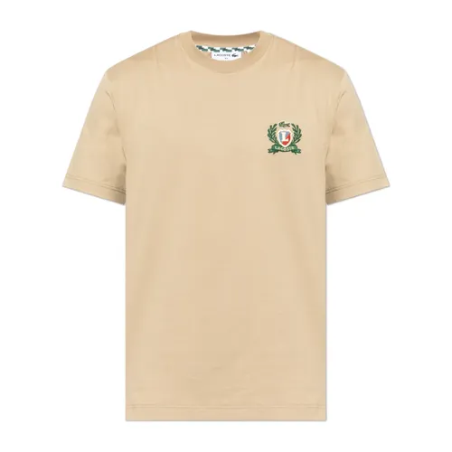 Lacoste - Tops > T-Shirts - Beige - Lacoste - Modalova
