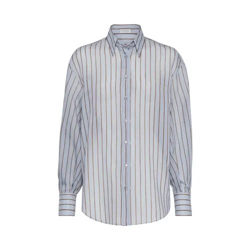 Blouses & Shirts > Shirts - - Brunello Cucinelli - Modalova