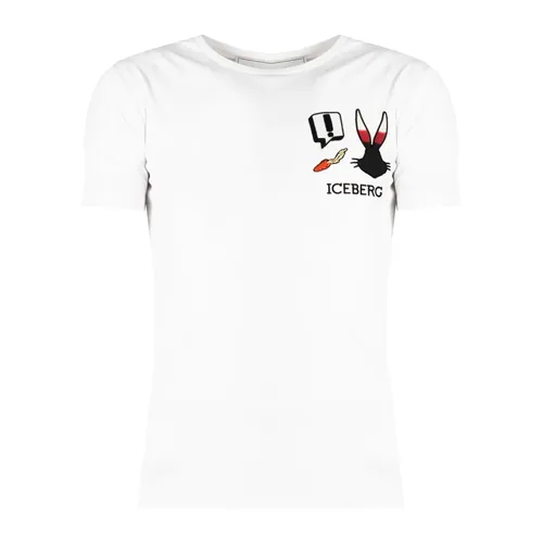 Iceberg - Tops > T-Shirts - White - Iceberg - Modalova