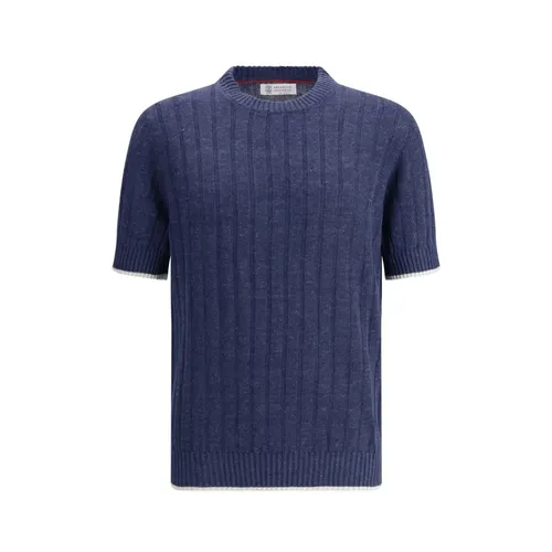 Knitwear > Round-neck Knitwear - - Brunello Cucinelli - Modalova