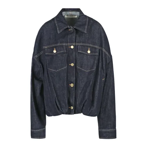Jackets > Denim Jackets - - Semicouture - Modalova
