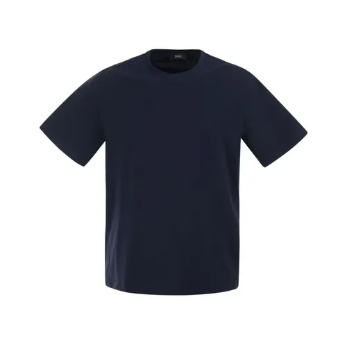 Herno - Tops > T-Shirts - Blue - Herno - Modalova