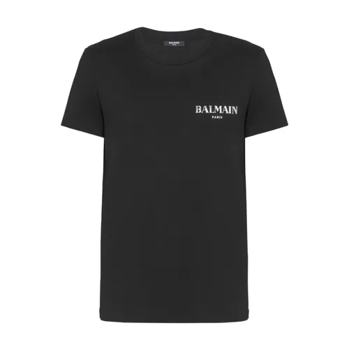 Balmain - Tops > T-Shirts - Black - Balmain - Modalova