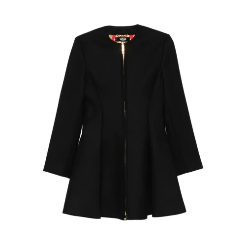 Coats > Single-Breasted Coats - - Versace - Modalova