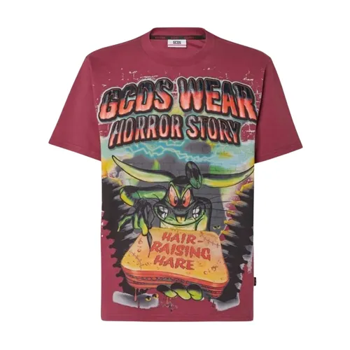 Gcds - Tops > T-Shirts - Red - Gcds - Modalova