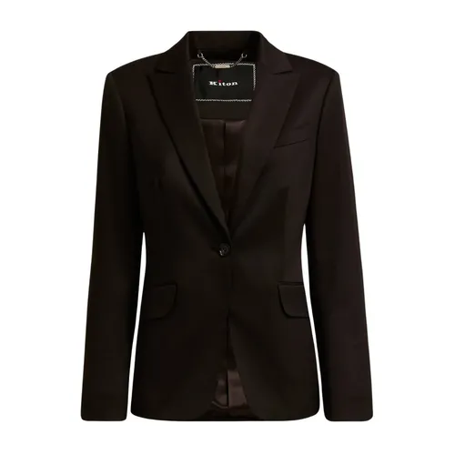 Kiton - Jackets > Blazers - Brown - Kiton - Modalova
