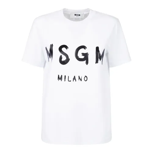 Msgm - Tops > T-Shirts - White - Msgm - Modalova