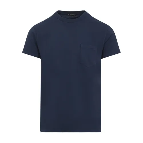 Tom Ford - Tops > T-Shirts - Blue - Tom Ford - Modalova