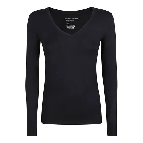 Tops > Long Sleeve Tops - - Majestic Filatures - Modalova