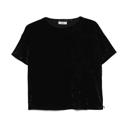 Herno - Tops > T-Shirts - Black - Herno - Modalova