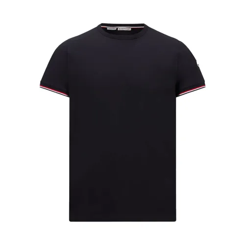 Moncler - Tops > T-Shirts - Blue - Moncler - Modalova