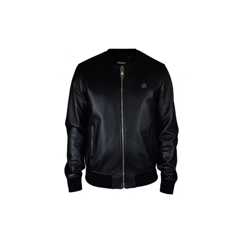 Jackets > Leather Jackets - - Philipp Plein - Modalova