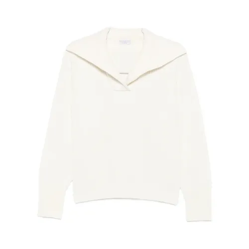 Knitwear > V-neck Knitwear - - Brunello Cucinelli - Modalova