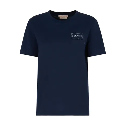 Marni - Tops > T-Shirts - Blue - Marni - Modalova