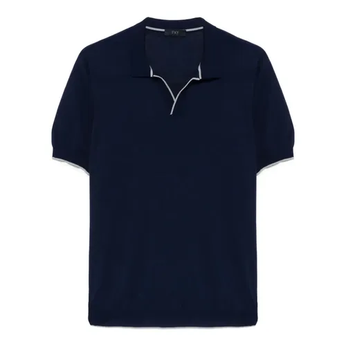 Knitwear > V-neck Knitwear - - Fay - Modalova