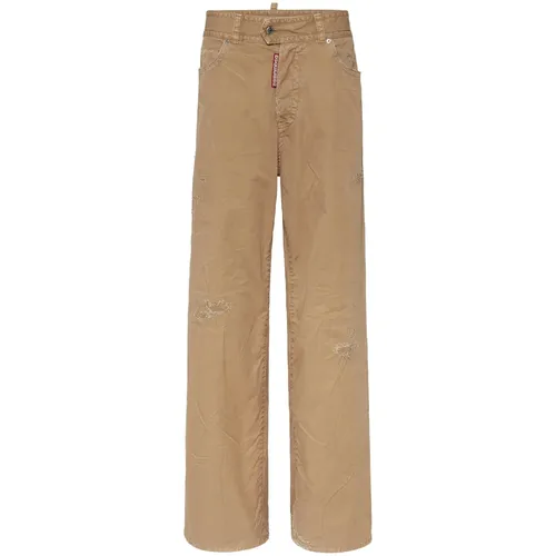 Trousers > Wide Trousers - - Dsquared2 - Modalova