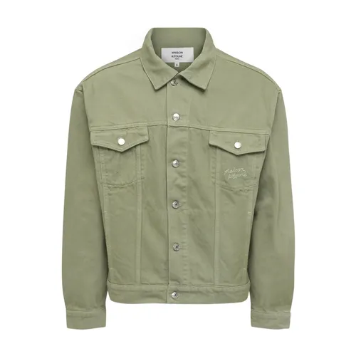 Jackets > Denim Jackets - - Maison Kitsuné - Modalova