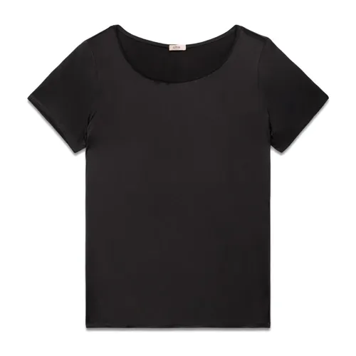Oltre - Tops > T-Shirts - Black - Oltre - Modalova