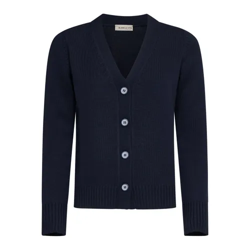 Knitwear > Cardigans - - Blanca Vita - Modalova
