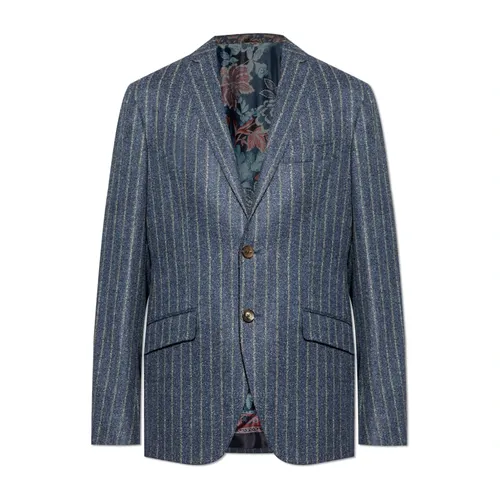Etro - Jackets > Blazers - Blue - Etro - Modalova