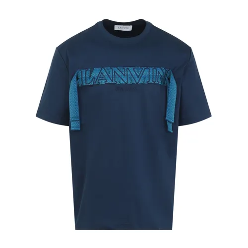 Lanvin - Tops > T-Shirts - Blue - Lanvin - Modalova