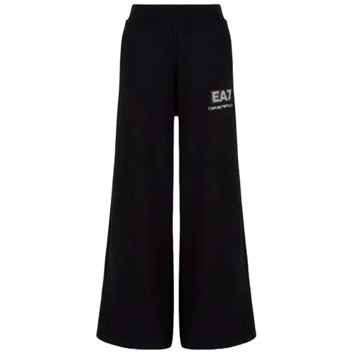 Trousers > Wide Trousers - - Emporio Armani EA7 - Modalova