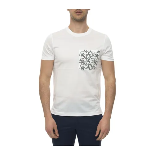 Canali - Tops > T-Shirts - White - Canali - Modalova