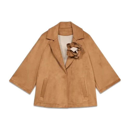 Coats > Single-Breasted Coats - - Oltre - Modalova