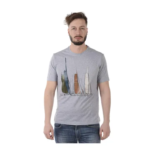 Zegna - Tops > T-Shirts - Gray - Zegna - Modalova