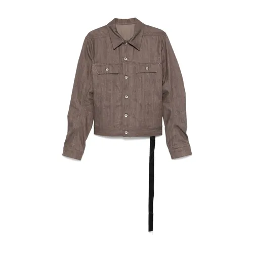Jackets > Denim Jackets - - Rick Owens - Modalova