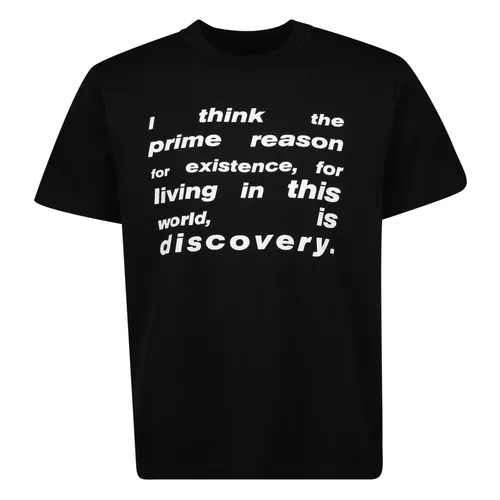 Sacai - Tops > T-Shirts - Black - Sacai - Modalova