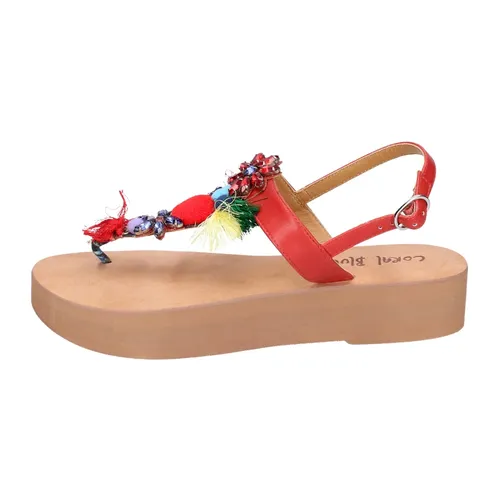 Shoes > Sandals > Flat Sandals - - Coral Blue - Modalova