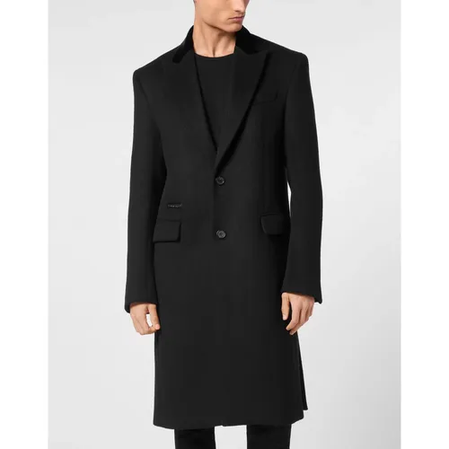 Coats > Single-Breasted Coats - - Philipp Plein - Modalova