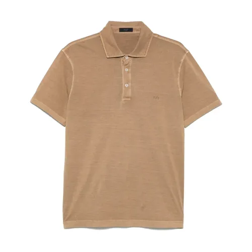 Fay - Tops > Polo Shirts - Brown - Fay - Modalova