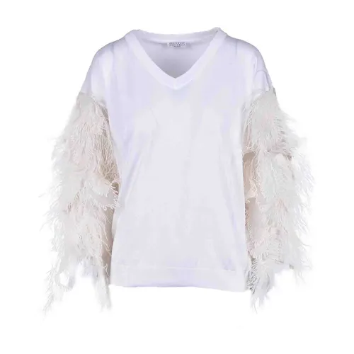 Knitwear > V-neck Knitwear - - Brunello Cucinelli - Modalova