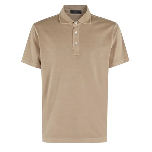 Fay - Tops > Polo Shirts - Beige - Fay - Modalova