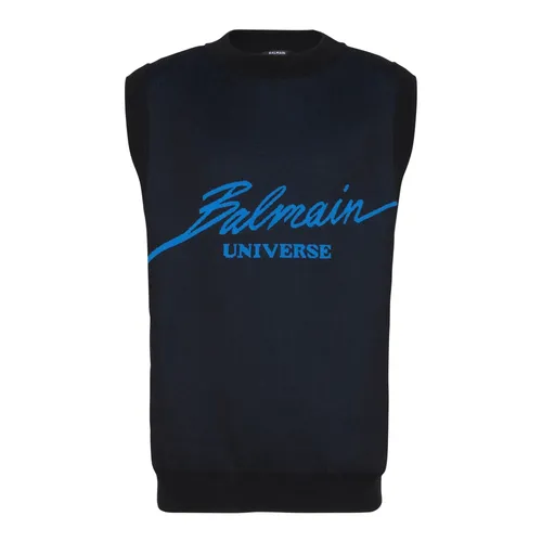 Knitwear > Sleeveless Knitwear - - Balmain - Modalova