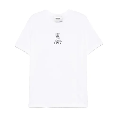 Iceberg - Tops > T-Shirts - White - Iceberg - Modalova