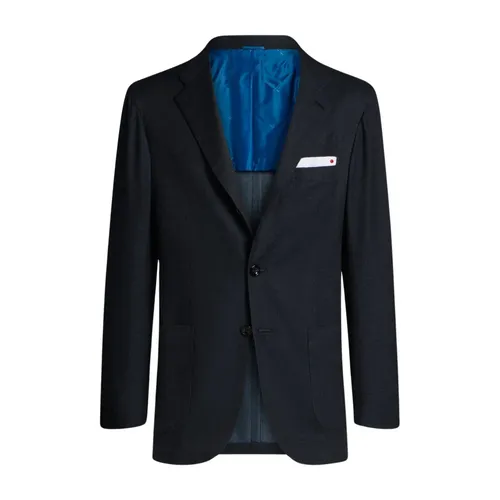 Kiton - Jackets > Blazers - Blue - Kiton - Modalova