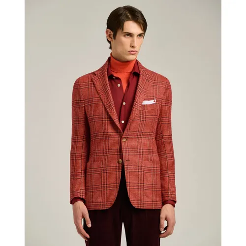 Kiton - Jackets > Blazers - Red - Kiton - Modalova